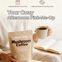 Café de hongos en polvo al por mayor para adultos |   Mezcla de Arábica Anti-Fatiga, Energética, Antioxidante, Certificada, con Logotipo Personalizado, Suministro al por Mayor