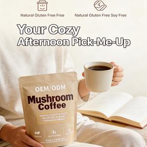 Poudre de café aux champignons pour adultes en gros |   Mélange d'Arabica Personnalisé avec Logo, Anti-Fatigue et Boost d'Énergie, Approvisionnement en Gros pour le Bien-être Quotidien - Product Image 5