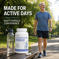 Capsules de chondroïtine, soutien des articulations et de la mobilité, complément nutritionnel quotidien pour adultes