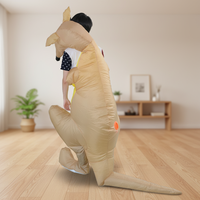 Costume de kangourou gonflable pour adulte, convient aux hauteur de 1,5 à 2 m. Idéal pour Noël, le cosplay, les fêtes, les spectacles sur scène, les bals costumés et les événements festifs.