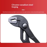 Nouvelle Pince à Eau Multifonctionnelle Rapide en Acier Chrome Vanadium, Dents Serrées, 7, 10 et 12 Pouces, Clé à Tuyau Réglable