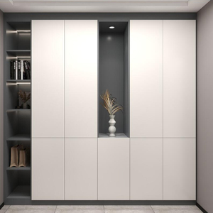 Venta al por mayor de armarios de madera para dormitorio, armarios, tipos de organizador, diseño de armario, muebles de dormitorio, puerta con tapa, <span class=keywords><strong>ropa</strong></span> - Product Image 2