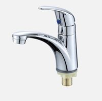 Robinet de lavabo en alliage de cuivre pour installation monotrou, robinet de comptoir en alliage