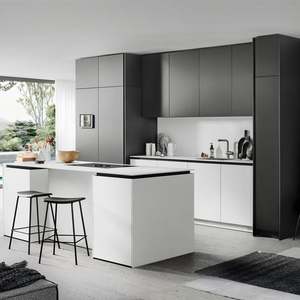 Meubles de cuisine au design moderne, panneau PVC brillant, nouveaux styles, mur complet, profil en feuille acrylique, vente en gros, armoire en bois du Ghana - Product Image 6