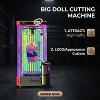 Machine à couper les peluches à monnayeur, jeu de l'arcade 'Coupe ton corde' pour gagner des prix, pour parcs d'attractions et salles de jeux intérieures