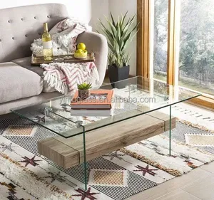 Su misura di alta qualità della fabbrica all'ingrosso TV set stand tavolo piano mobili in vetro
