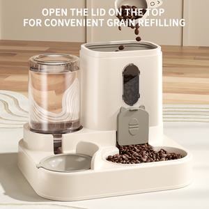 Automatischer Futterspender und Wasserspender für Haustiere, 2-in-1 Futternapf für Hunde und Katzen, Universelles Haustierzubehör, Futterstation im Großhandel - Product Image 4