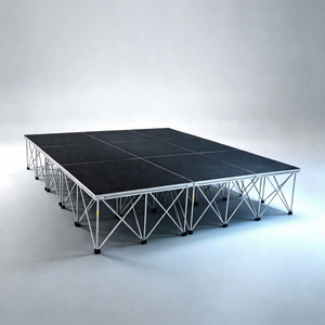 เวทีพับได้อลูมิเนียมปรับระดับได้ เวทีพกพาแบบไม้ เวทีพับได้แบบพกพา - Product Image 1