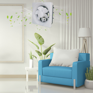 Strong Electric Plastic Bathroom Extractor Fan with LED Light 8/<b>10</b>/<b>12</b> Inch Ventilation Fan Special Panel Design Wall-Mounted - Product Image 4
