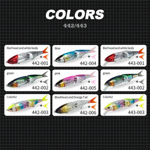 Leurre de pêche OEM 140 mm 25 g Jerkbait en plastique ABS, leurre suspendu à 2 articulations, leurres de pêche en forme de poisson, leurre Minnow - Product Image 5