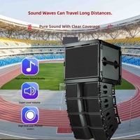 Sistema Audio Professionale con Altoparlanti Line Array Doppi da 12 Pollici Accuratamente Selezionati, Gamma Completa 50Hz-18kHz, Pacchetto Subwoofer Super