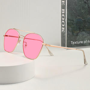 Gafas de sol Ocean Lens unisex con montura metálica, protección UV400, color caramelo, gafas de sol de moda para paseos y pesca - Product Image 5