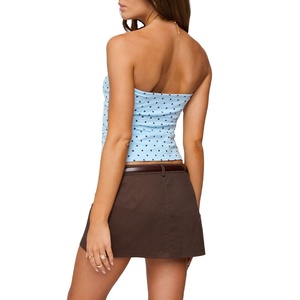 <span class=keywords><strong>Camiseta</strong></span> de tubo sin mangas para mujer de algodón de alta calidad de fabricante de ropa OEM personalizada al por mayor - Product Image 4