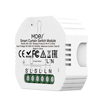 Module d'interrupteur intelligent WiFi Mini DIY pour stores, volets et rideaux, compatible avec les moteurs électriques, application Smart Life Tuya, fonctionne avec Alexa et Google Home