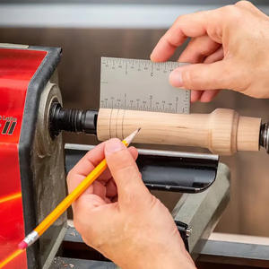 Regla de Bolsillo LM de 3 Pulgadas, Regla Cuadrada, Regla Metálica Mate Versátil para Trabajos de Precisión, Graduaciones en Todos los Cuatro Lados - Product Image 4