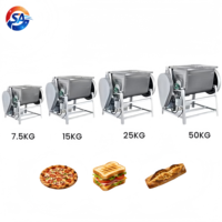 Machine à pétrir électrique commerciale de 15 kg, moulin à farine de lait, mélangeur de pâtisserie en acier inoxydable, mélangeur de pâte automatique à faible bruit