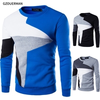 Nouveau Pull Homme Tendance 2025 – Pull-over Patchwork Printemps-Automne à Manches Longues et Col Rond – Haut Décontracté pour Homme