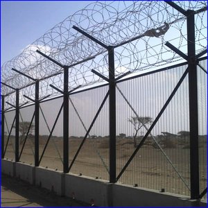 Anping-Paneles de vallas antiescalada soldados, con revestimiento de polvo negro de alta seguridad, vista clara, 358 - Product Image 6