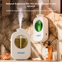 Diffuseurs d'air électroniques, huiles essentielles, mini diffuseur d'arômes portable à fixer au mur, batterie rechargeable intégrée pour salle de bain, toilettes