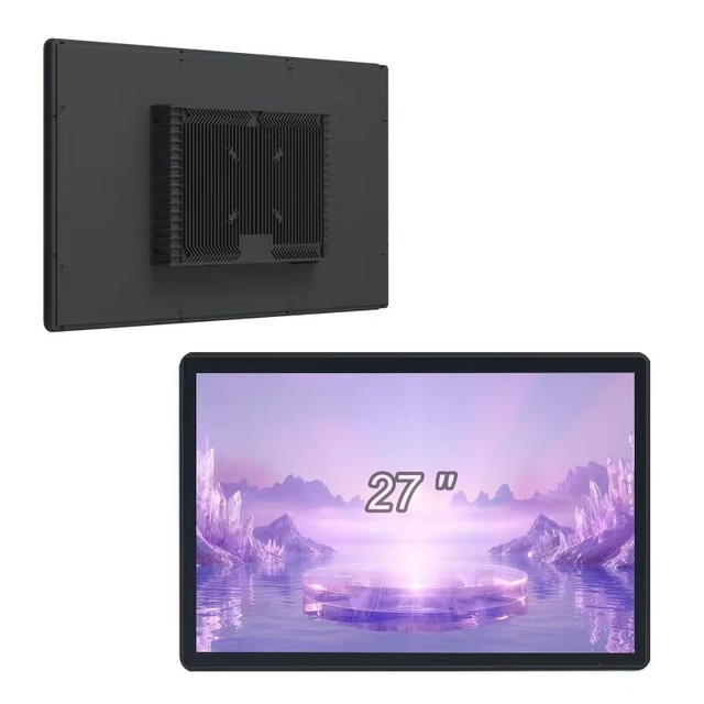 27 Inch Embedded Aluminium Touch Monitor HD 1080P UHD Capacitive Touch Screen Display Open Frame Industrial Monitor Serial