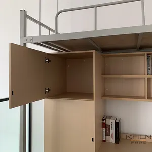 Cama Litera Doble de Diseño Moderno, Acero de Alta Calidad, Tamaño Personalizable, Garantía de 6 Años para Dormitorio Escolar, <span class=keywords><strong>Alquiler</strong></span> de Apartamentos - Product Image 6