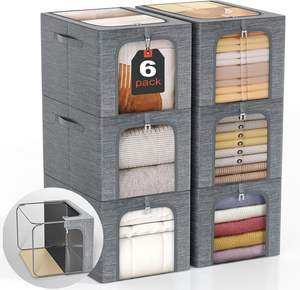 Caja de Almacenamiento de Tela con Tapas, 40L, Plegable, Rectangular, Organizador para Ropa y Juguetes, para Compradores Comerciales - Product Image 1