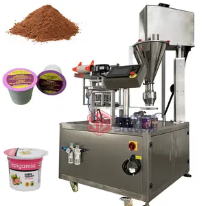 Automatic Protein Powder Cup Filling and Sealing Machine Rotary Coffee Powder Filling Machine Price Auger Filling