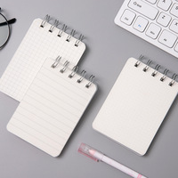 Carnet pas cher en gros A7 PP couverture école spirale populaire point grille croquis livre impression PVC bloc-notes uni