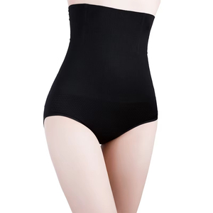 Ropa Interior Postparto Sexy Transparente de Cintura Alta sin Costuras para Mujer, de Algodón y Spandex, Transpirable, Antibacteriana, Color Nude - Product Image 1