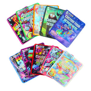 Neuankömmling 3,5g Holo graphic Laser Die Cut <span class=keywords><strong>Mylar</strong></span> Bag Display Box für die Aufbewahrung von Kaugummi-Milchgelee-Konserven - Product Image 1