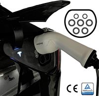 Fiche EV/Câble de chargement pour voitures électriques EV (Remplacement | 3 phases | Type 2 | 22kW)