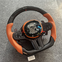 Volant de sport Paddle Shift pour BMW M2 M3 M4 M5 M6 F30 F10 F35 F22 E46 E90 E92 F10 F30 LED Volant en fibre de carbone