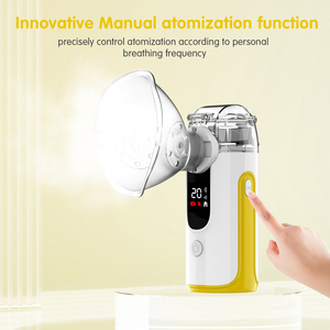 Lưới nebulizers xách tay LED màn hình kỹ thuật số điện cầm tay nhỏ khá y tế Ống hít Hướng dẫn sử dụng máy phun sương - Product Image 5