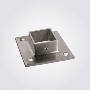 AISI 304 / 316 Stainless Steel Handrail Square Wall Flange - Product Image 1