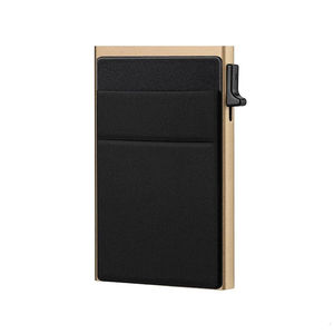 Rfid Credit Card <b>Holder</b> <b>Wallet</b> Metal Thin Slim Bank Card Case Men Women Pop up Minimalist <b>Wallet</b> Small Black Purse Metal <b>Wallet</b> - Product Image 6