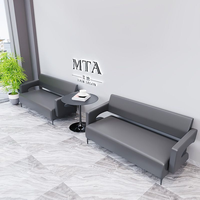 Chaise de bureau professionnelle de haute qualité en cuir pleine fleur rembourrée, mobilier de bureau, chaise de salle d'attente, banc d'attente