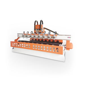 8-Spindle 4-<strong>Axis</strong> <strong>CNC</strong> <strong>Wood</strong> <strong>Router</strong> | Cylinder Engraving Machine for Columns/Pillars Multi-Head Rotary <strong>Carving</strong> with High Precision - Product Image 3