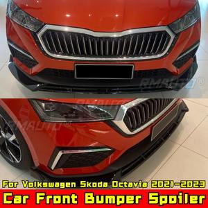 Para Volkswagen Skoda Octavia 2021-2023: Spoiler Delantero, Cubierta de Parachoques, Protector de Parachoques, Labio Delantero, Kit de Carrocería, Accesorios para Coche - Product Image 3