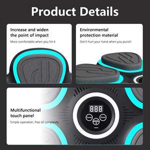 Máquina de Boxeo GORDON, Entrenador de Golpeo Interactivo, Tamaño Grande, Montada en la Pared, Máquina de Entrenamiento de Boxeo Electrónica con Música - Product Image 4