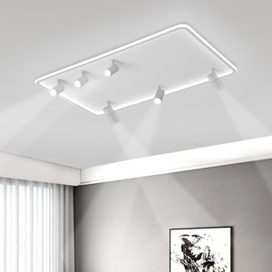 ไฟติดตามแบบ LED สำหรับเชิงพาณิชย์ หมุนได้ 360 องศา แบบ COB 2 สาย 10W 20W 30W ไฟสปอตไลท์ทรงสี่เหลี่ยม Ra90 โฟกัส 3500K แสงวอร์มไวท์ CRI 90 - Product Image 1