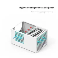 BenNiu B6mini 6-Bay Plastik NAS Enclosure ATX Catu Daya Besar MATX PCIe Tinggi Penuh Warna Hitam untuk Layanan Penyimpanan Server AIO