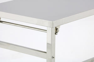 <span class=keywords><strong>Table</strong></span> de <span class=keywords><strong>table</strong></span> pliante portable en acier inoxydable au design moderne pour l'intérieur, l'extérieur pour le restaurant, l'hôtel et la cuisine pour le <span class=keywords><strong>camping</strong></span>. - Product Image 2