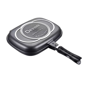 Dessini กระทะย่างสองด้านขนาด36ซม.,กระทะทอดอะลูมิเนียมพับได้ไม่ติดกระทะเหล็กหล่อไฟฟ้าสีทองขนาด36ซม. - Product Image 3