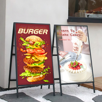 Boîte à lumière LED ultra-mince étanche LC Sign, panneau de menu lumineux LED, boîte à lumière publicitaire magnétique pour restaurant, boutique
