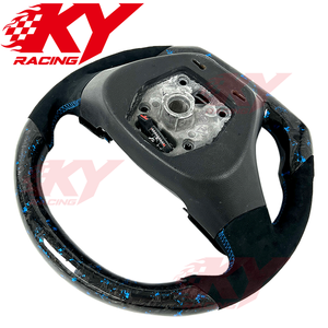 Volant de voiture sport en fibre de carbone forgée LED personnalisé pour Chevrolet Cruze 2013, Camaro, Malibu, Silverado, Corvette C8 - Product Image 3