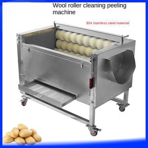 Type de brosse électrique taro, manioc, gingembre, carotte, machine de nettoyage et d'épluchage de pommes de terre/machine de nettoyage et d'épluchage de tambour de laine - Product Image 5