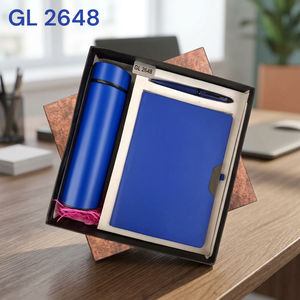 Set de Regalo Corporativo Azul de 10 Piezas, Libreta, Bolígrafo, Botella de Agua de Acero Inoxidable, Marca Olivia, Regalos Personalizados - Product Image 5