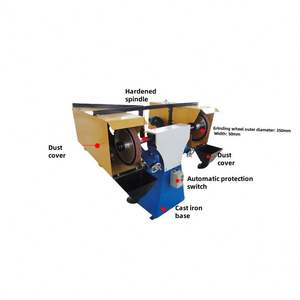 Máquina lijadora de banda para eliminación de polvo, máquina rectificadora de doble estación, banda horizontal para piezas de formas especiales, para fundición y forja - Product Image 6