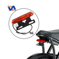 NUEVA IMAGEN Luz trasera de bicicleta Lámpara de advertencia de seguridad LED impermeable para OUXI V8 E bike Scooter