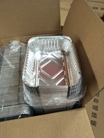 Chine Papier D'aluminium Jetable Plateaux de Service En Papier D'aluminium Récipients En Aluminium Et Feuille Plateau de Barbecue